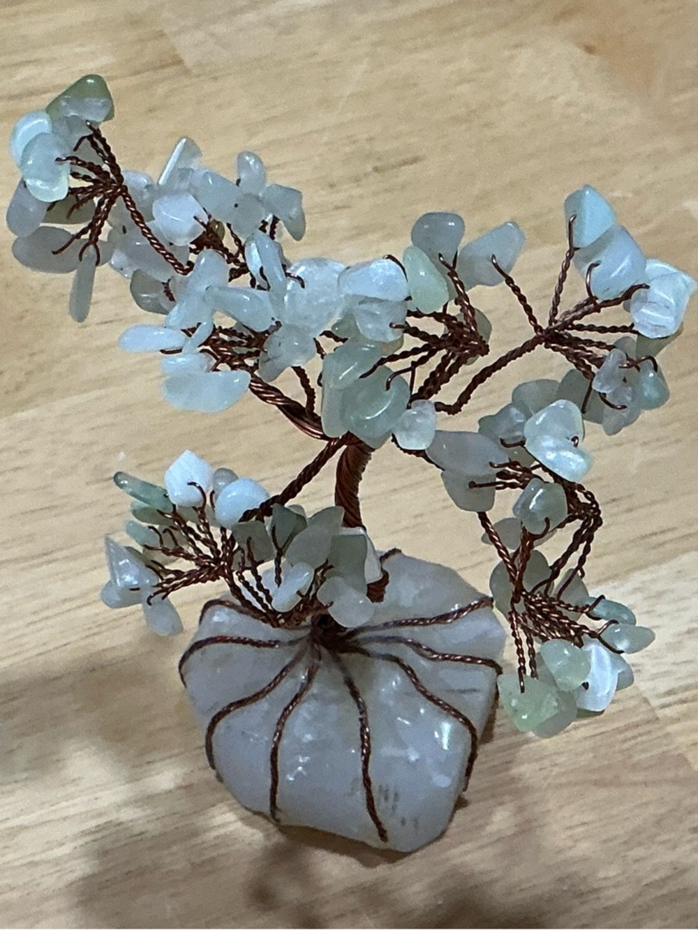 Green Aventurine Gemstone Bonsai Tree - Decorative Accent